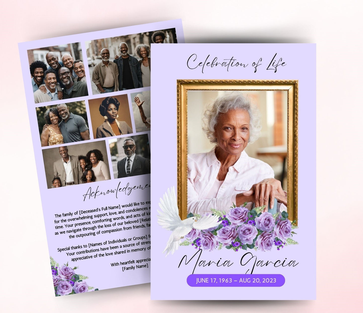 Custom Funeral Programs & Obituary Design and Printing