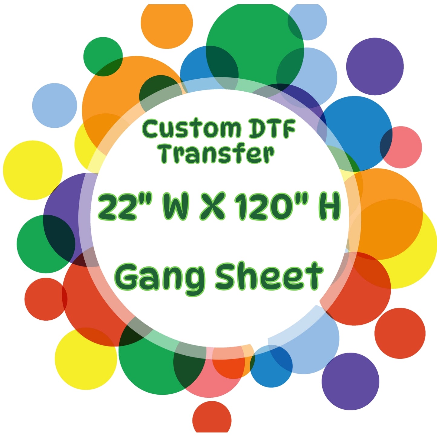 Custom 22" DTF Gang Sheets