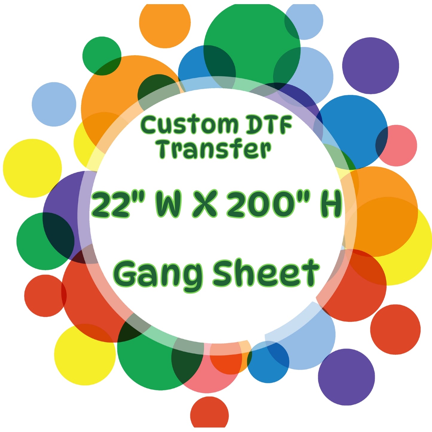 Custom 22" DTF Gang Sheets