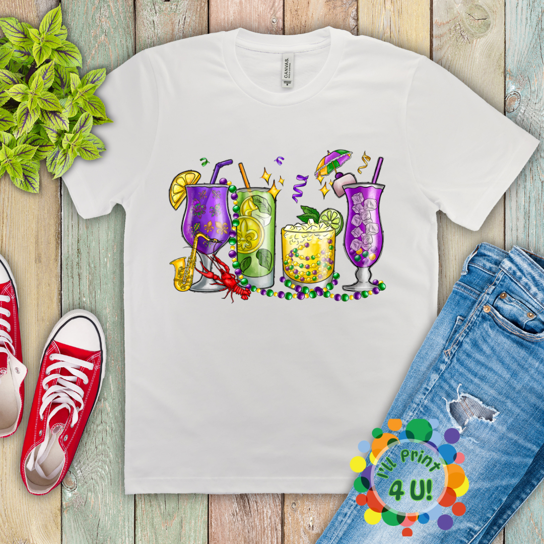 "Mardi Gras" (Multiple Options) Ready-to-Print DTF Transfer