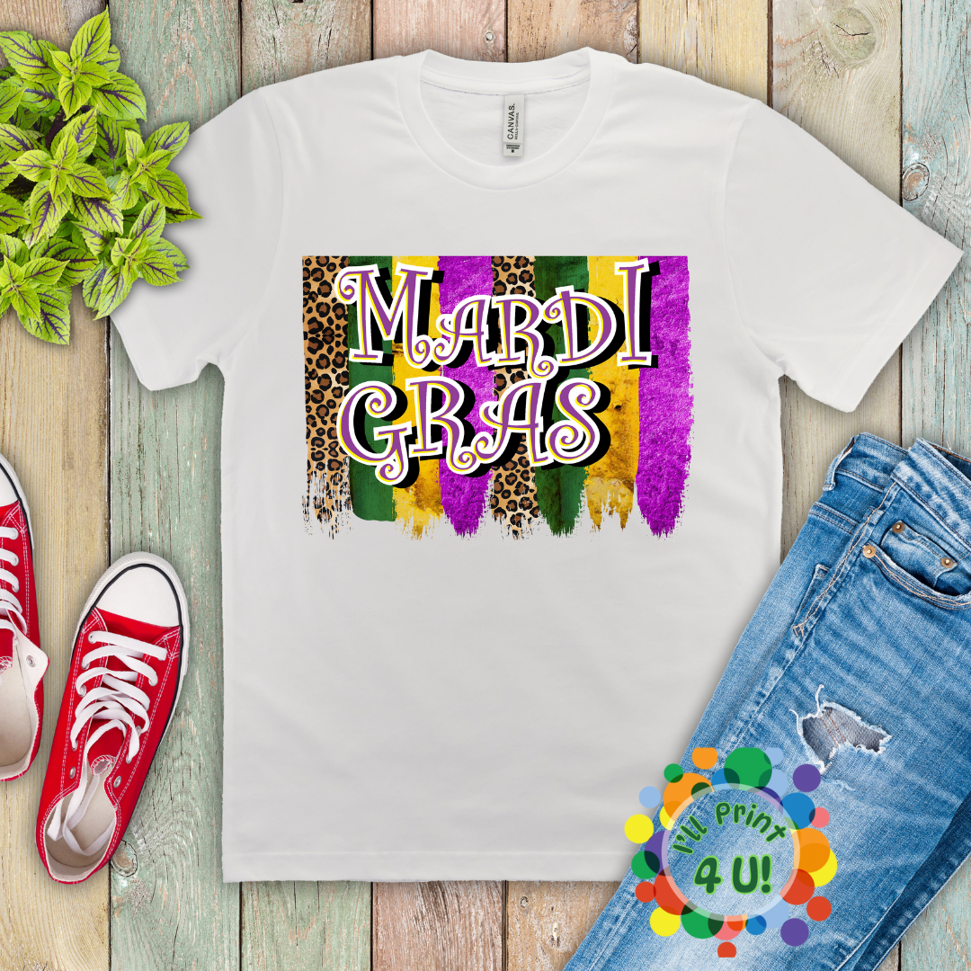 "Mardi Gras" (Multiple Options) Ready-to-Print DTF Transfer