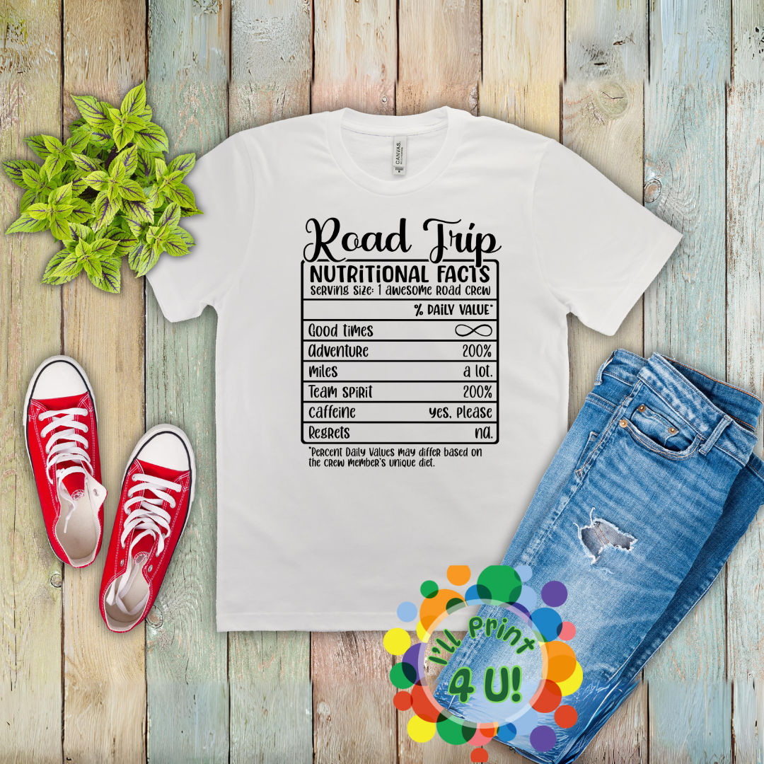 Girls Trip Nutritional Facts: (Multiple Options) Ready-to-Print DTF Transfers