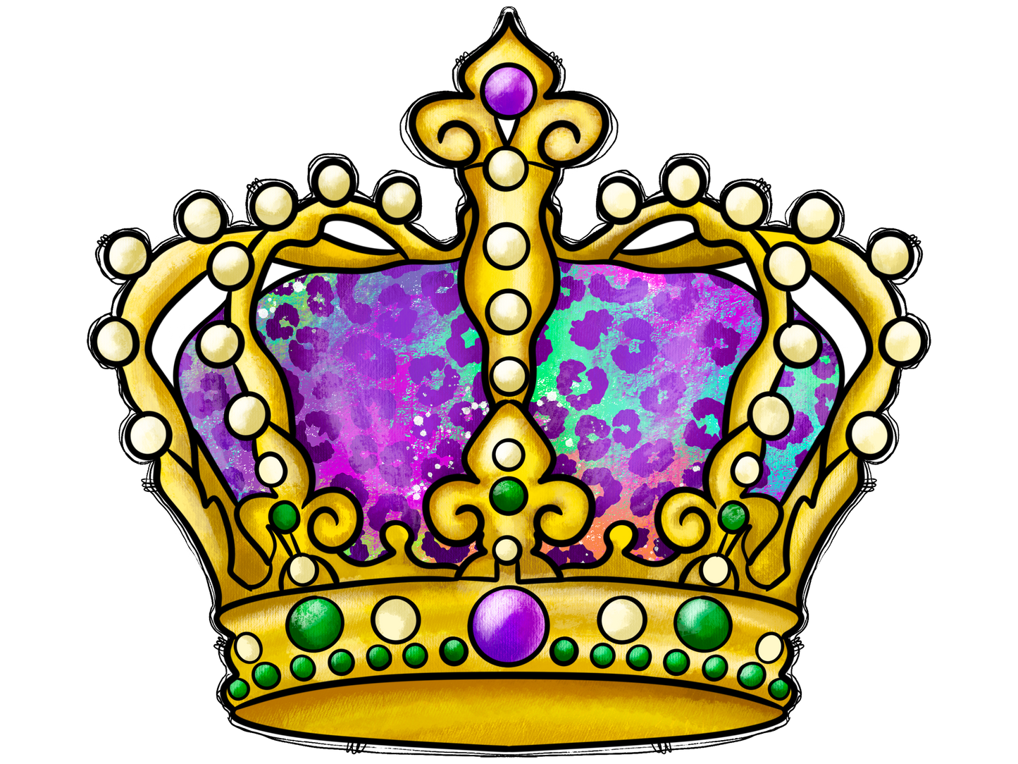 "Mardi Gras" (Multiple Options) Ready-to-Print DTF Transfer