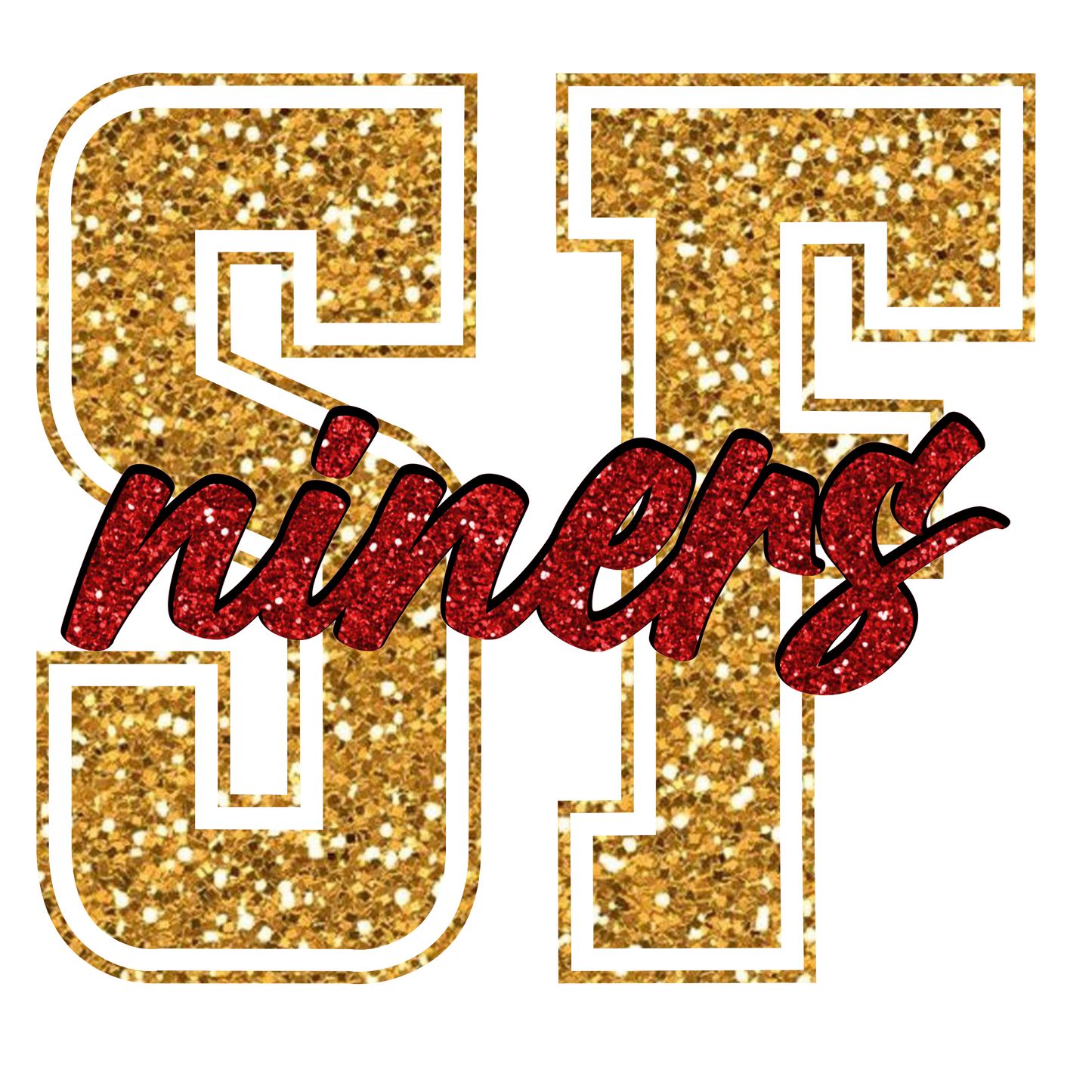 "SF Niners" (Multiple Options) Ready-to-Print DTF Transfers.