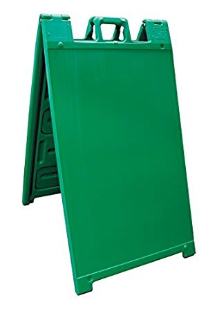 Plasticade Signicade® A-Frame Sign Stand WITH (2) 24X36 Coroplast Custom Signs