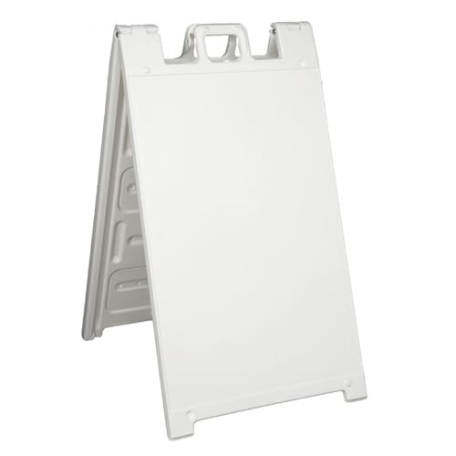 Plasticade Signicade® A-Frame Sign Stand WITH (2) 24X36 Coroplast Custom Signs