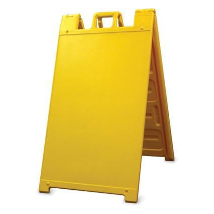 Plasticade Signicade® A-Frame Sign Stand WITH (2) 24X36 Coroplast Custom Signs